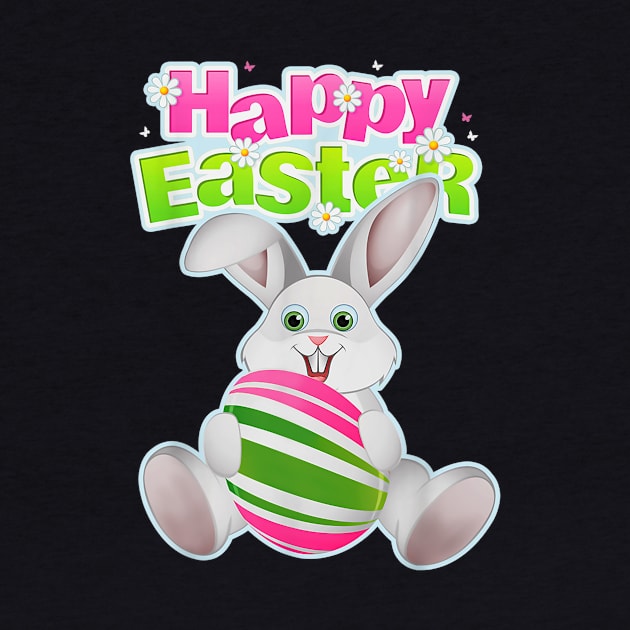 Funny Bunny Rabbit Happy Easter Day by Marcelo Nimtz
